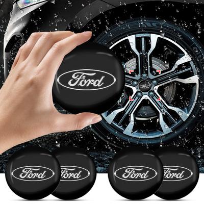 4 Pezzi Emblema Auto Cerchi Ruota Mozzo Centrale Adesivi Accessori Auto Per Focus MK3 Ranger Fiesta S-Max Mondeo MK4 Kuga