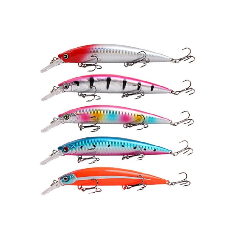 5 Stück Minnow-Köder zum Angeln Schwimmende Hartköder Künstliche Köder Wobbler Crankbait Swimbait Angelzubehör Köder Langlebig