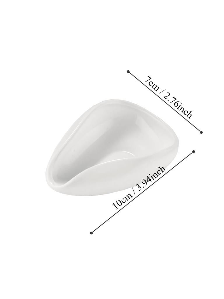 1pcs Coffee Beans Dosing Measuring Tray Coffee Tea Leaves  measuring spoon for coffee weighing plate White porcelain tea dispens