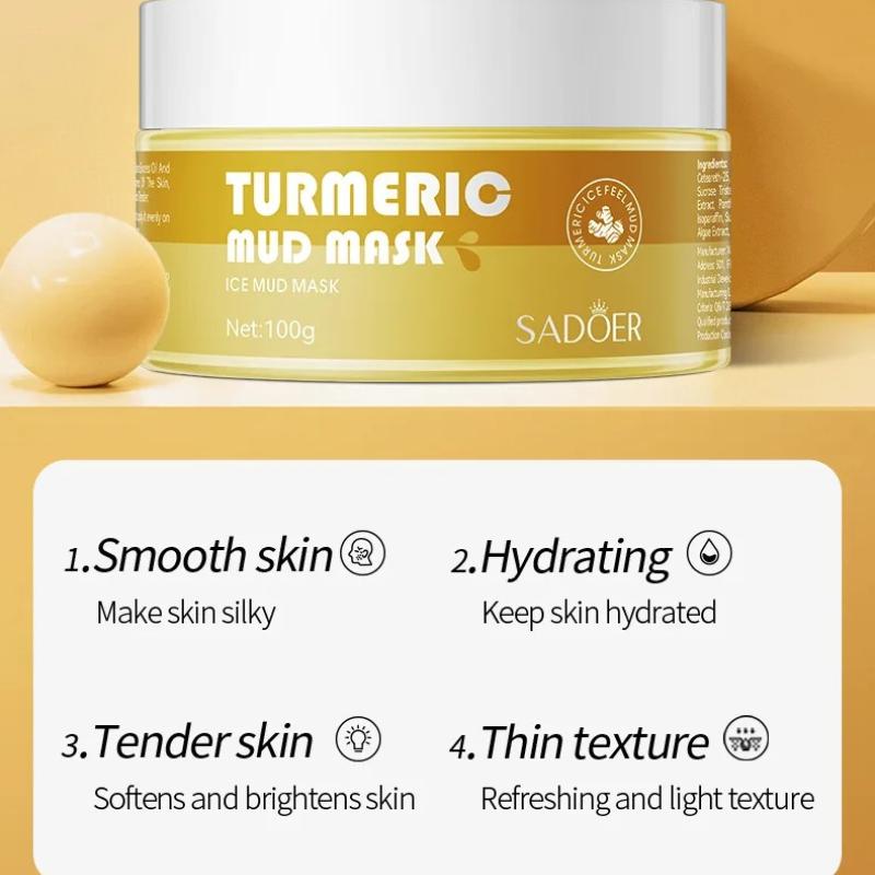 Sadoer Ginger Green Tea Mud Masks Face Moisturizing Whitening Anti Wrinkle Remove Blackhead Facial Masks Clay Skin Care
