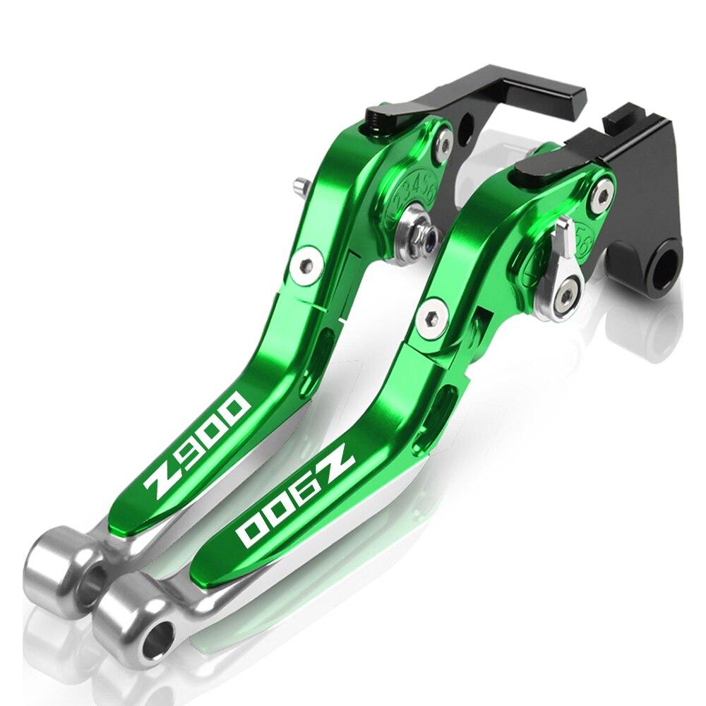 Motorcycle CNC Adjustable Extendable Foldable Brake Clutch Levers Handle Brakes Z900 For Kawasaki Z900 2017
