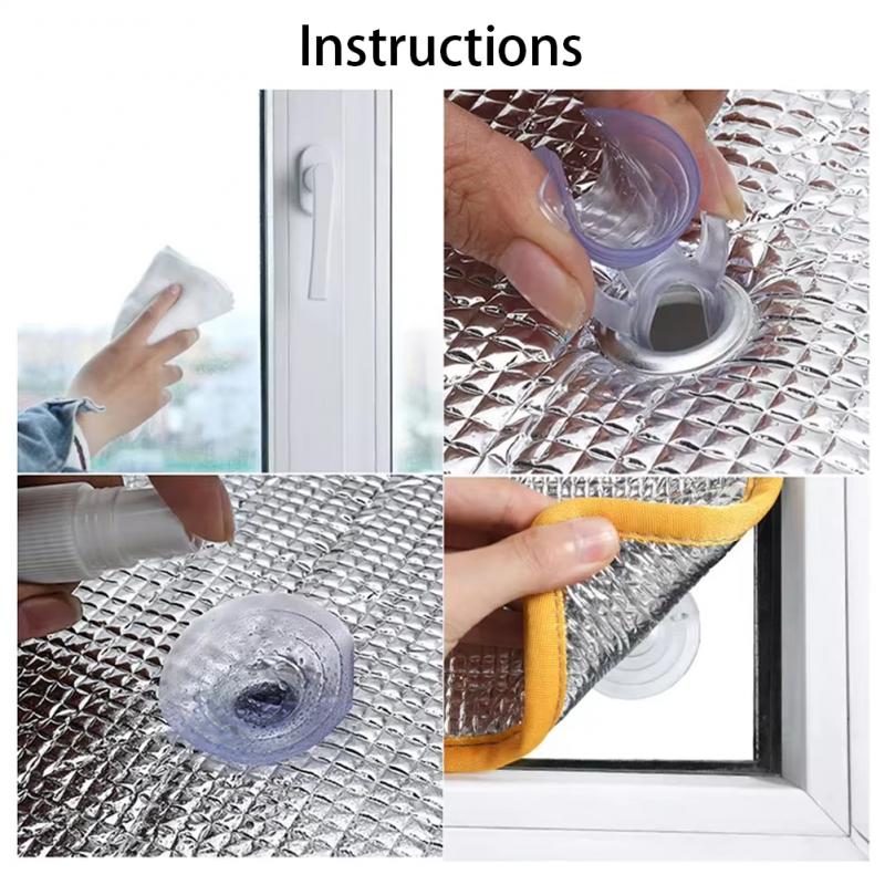 House Blackout Window Film Sun Shade Insulation Aluminum Foil Pad Balcony Room Car Glass UV Protection Curtain Screen Tools
