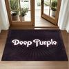 Deep Purple Design Crystal Velvet Rug Soft Decorative Mat for Bedroom Entrance