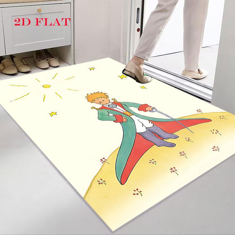 Little Prince Bloom Carpet Rug for Living Room Bedroom Home Sofa Decoration,Kids play Nonslip Floor Mat