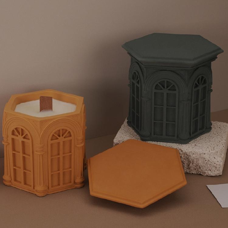 Silicone Candle Cup Molds Silicone Jar Moulds Silicone Texture Candle Holder Mold Storage Box Molds Perfect for Crafting