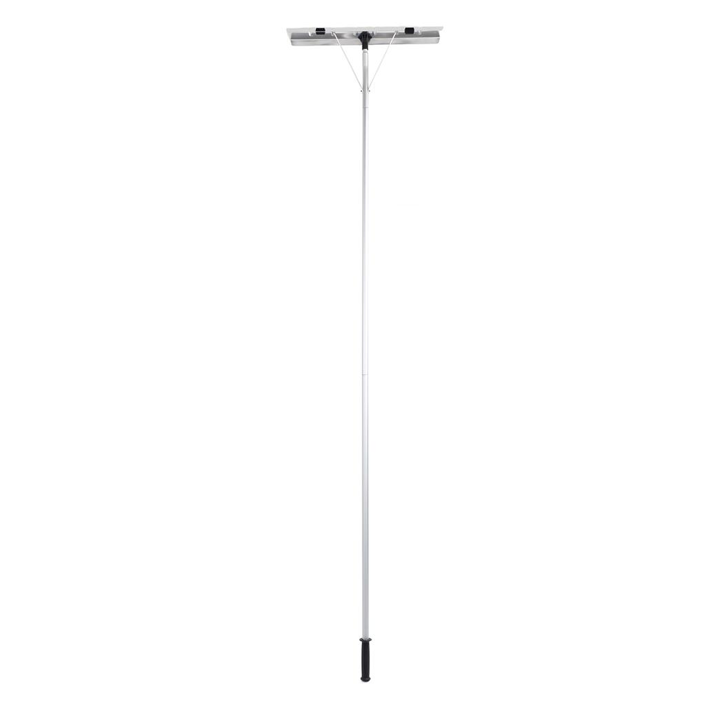 Telescoping Snow Roof Rake with Wheels Adjustable 20ft Extendable Handle Detachable Aluminium