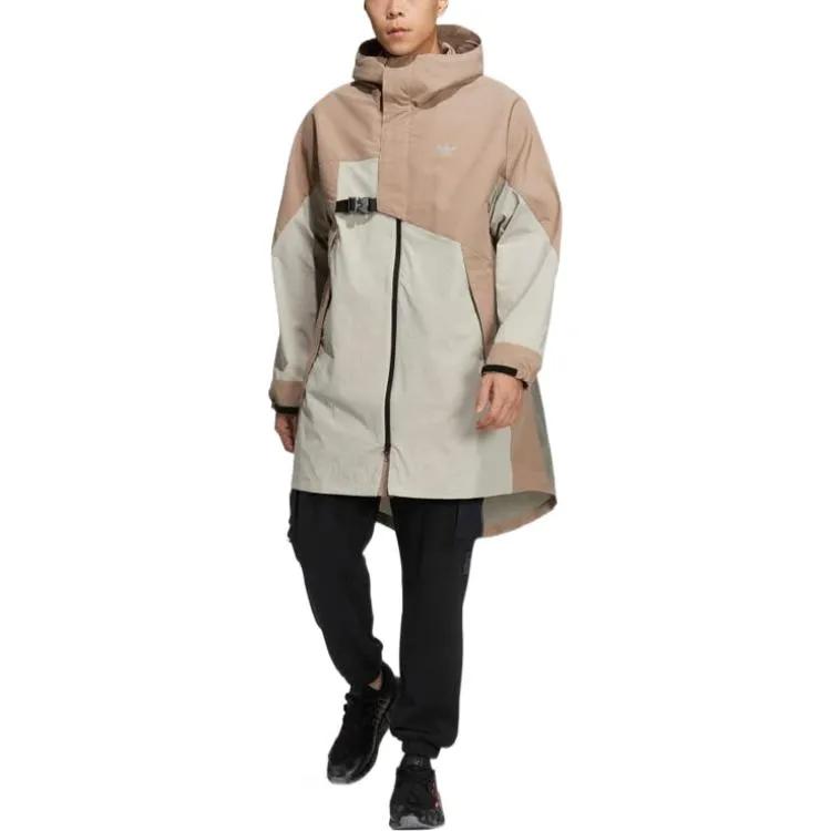 adidas Originals Jackets Men's Khaki Brown Hooded Moderate Other (Unisex) Jackets