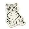 Soft Plush Cat-Shaped Area Rug Anti-fouling Cartoon Carpet Funny Home Decor Carpet  for Bedroom