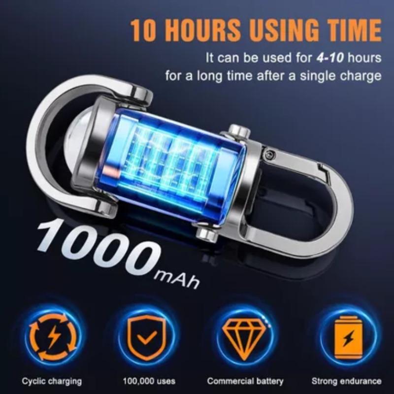 Keychain Flashlights EDC Mini Flashlights COB Keychain Work Light Flashlights 7 Light Modes