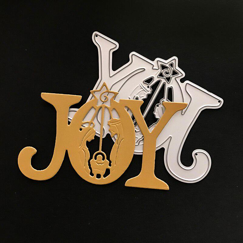 JOY Christmas Craft Dies Cut Metal Cutting Dies Scrapbooking Album Decorative Stamps and Dies