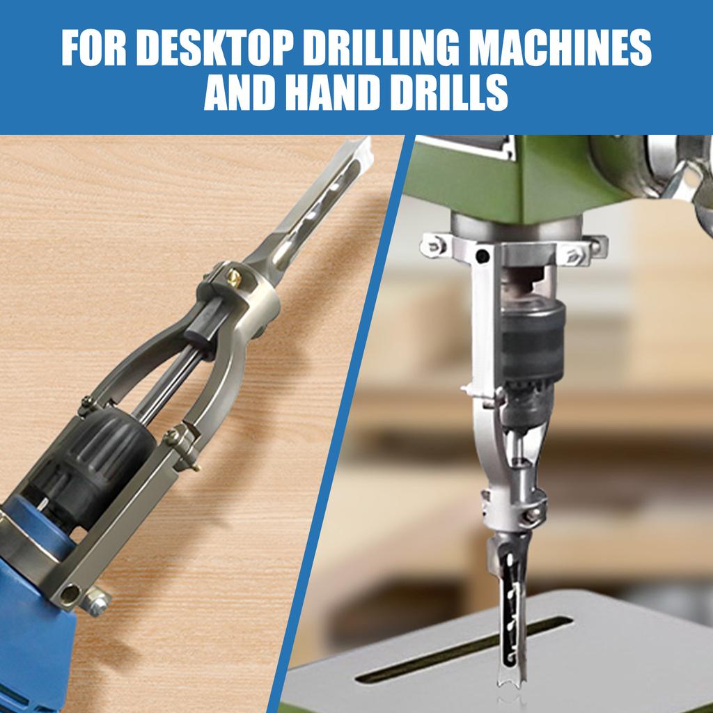 Square Hole Drill Fixed Bracket Square Hole Drill Bit Adapter Auger Mortising Chisel Drill Set Tenon Drill Hcs Drill Attachment