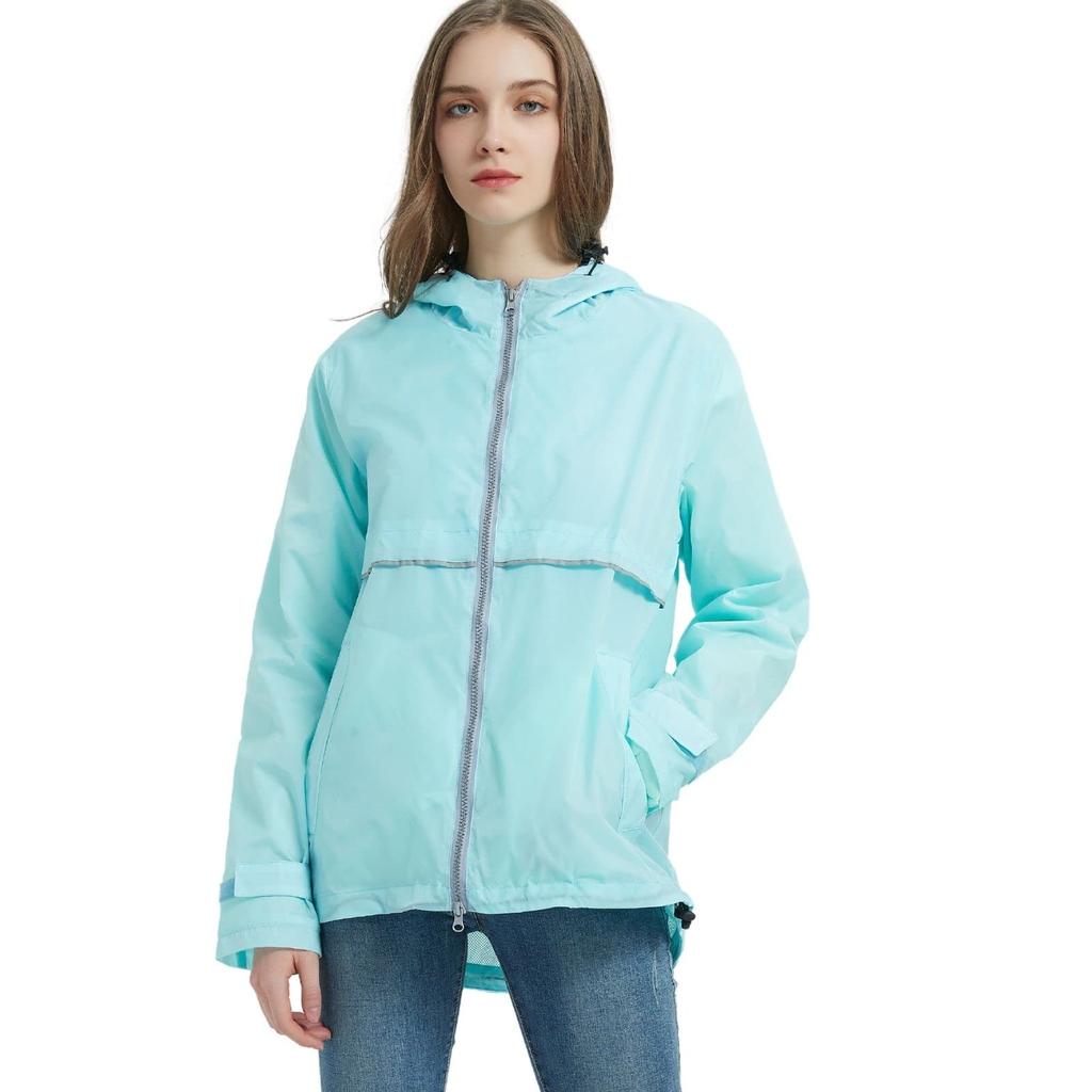 Wind Lightweight Sky XL [MYJAJAYI] Jacket, Jacket, Women's Sportswear, Windproof, Breathable, Waterproof, Raincoat, Spring, Autumn, Blue,