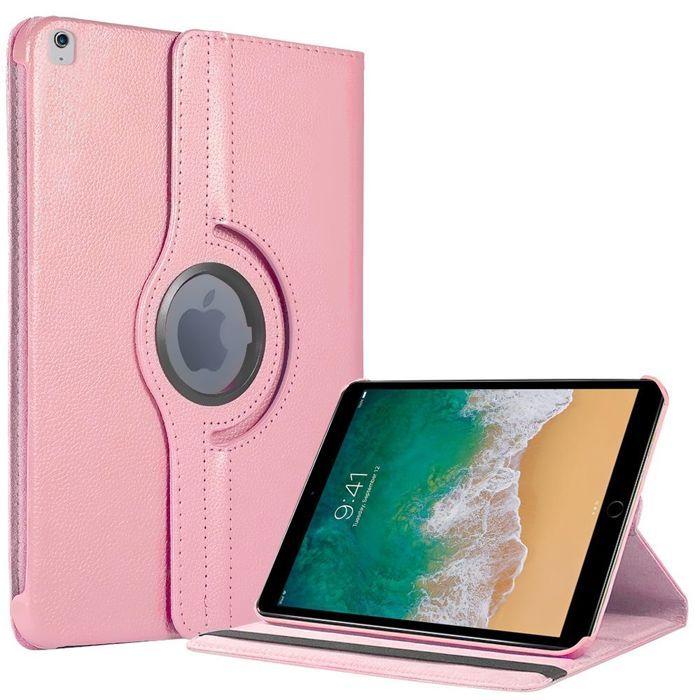 Coque de Protection - BOOLING - pour iPad Air 3 / pour iPad Pro 10,5" - Antichoc - Rotation 360° - Rose
