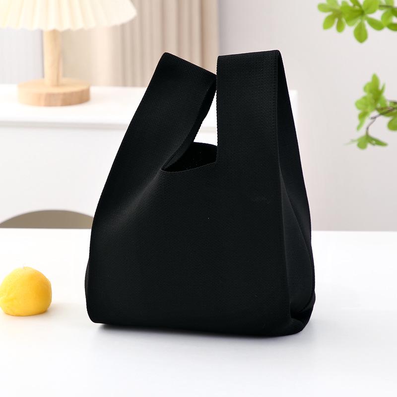 2025 Damen Koreanische Süßigkeitenfarbe Gestrickte Tragetasche - Vielseitige Unifarbene Handtasche