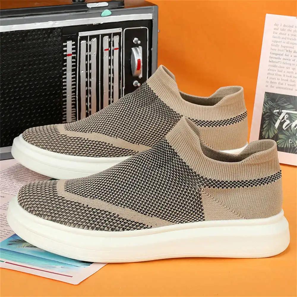 Fashion Khaki 36-39 Lace-up Sneakers Vulcanize Men's Boot Size 48 Sports Shoes For Basketball Top Luxury Funky Zapato Basket