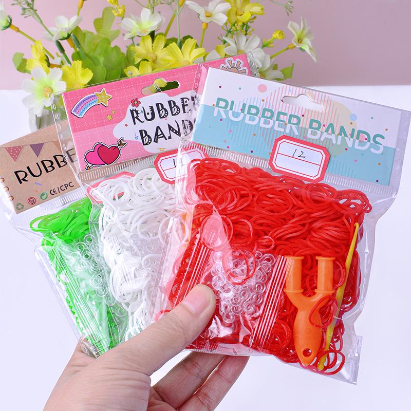 600-Piece Kids Rainbow Rubber Bands DIY Bracelet & Building Set - Educational, Colorful, Handmade Weaving Toy