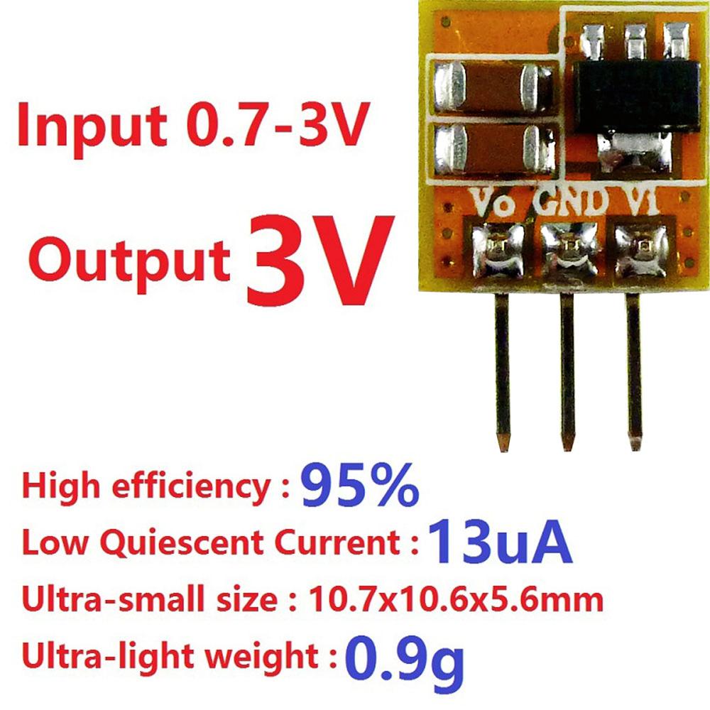 1.7-1V to 1V/1.1V/1V Boost Converter Module 91% Efficiency for AA/AAA Battery Motor Breadboard Power Supply With/Without Pin