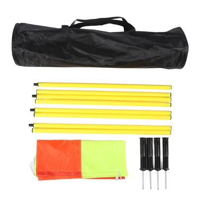 Corner Flags Set for Soccer Field with 4pcs Square Flags 4pcs 2 Section 1.5m Soccer Poles Soccer