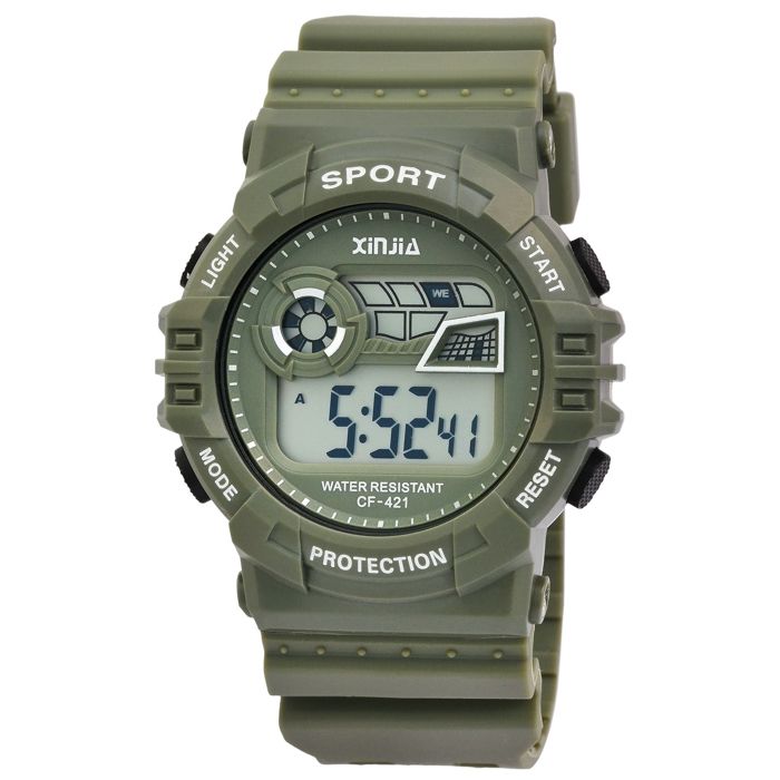 Montre - XINJIA - XI008 - Digital - Vert - Boîtier 46 mm