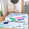 Peppa Pig Customizable Name Area Rug Perfect for Decorate room Study room Bedrooms Game Room Anti-slip Rug Office home decor Perfect Gift for Women/Me