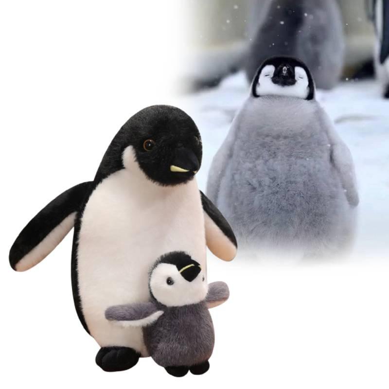 Mother Son And Penguin Plush Toy Doll Cartoon Animal Sofa Decoration Kids Gift