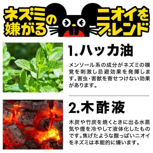 Shut Out 4 Types of Odors with Mouse Shield, a Rat Repellent with Natural Fragrances. Simply Open and Leave It Alone. 10g X 5 Sheets. Contains Pepperm