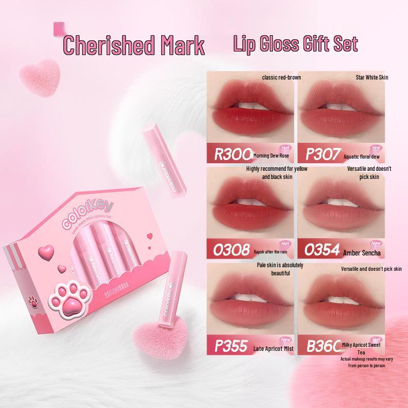 

Colorkey Qixi Festival 2025 Лимитированная серия Бархатный блеск для губ Подарочная коробка.