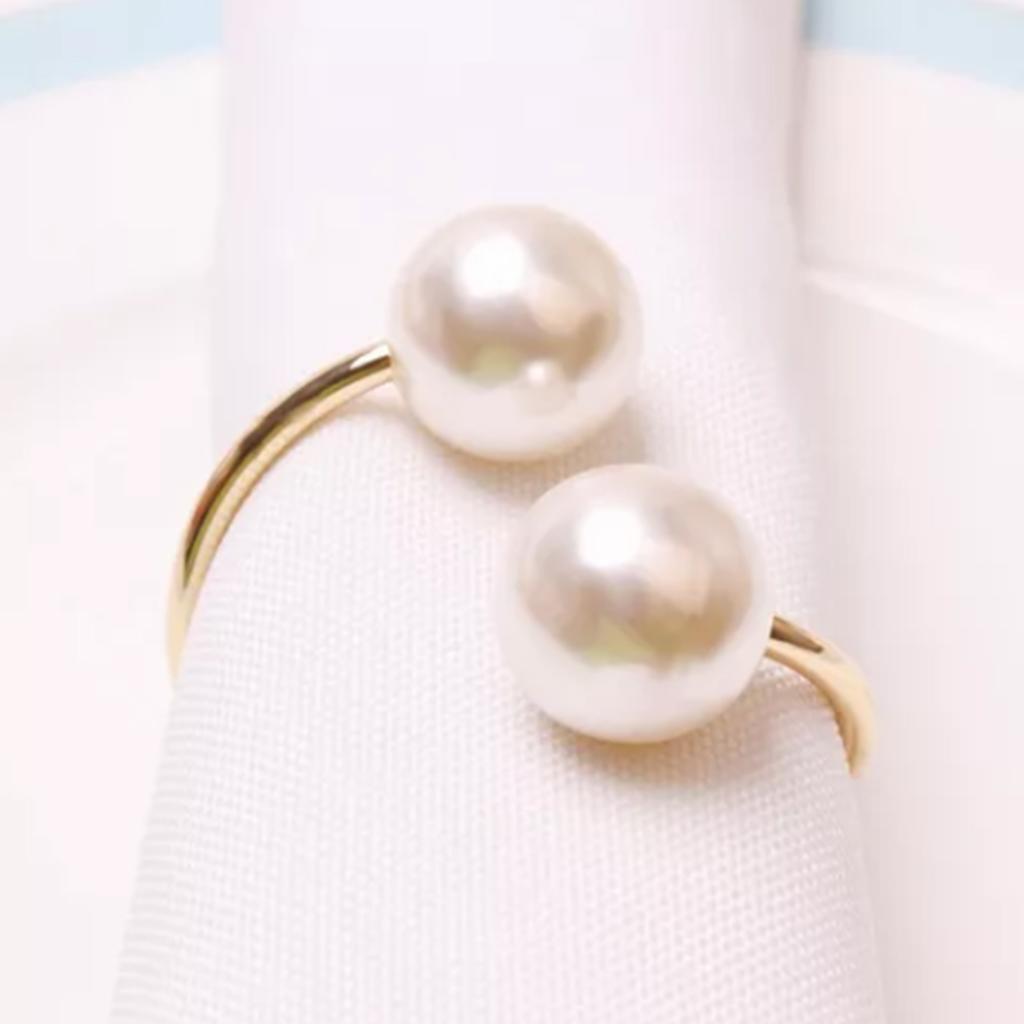 12pcs Napkin Ring Washable Decorative Exquisite Metal Napkin Ring Buckle for Wedding Party Banquet