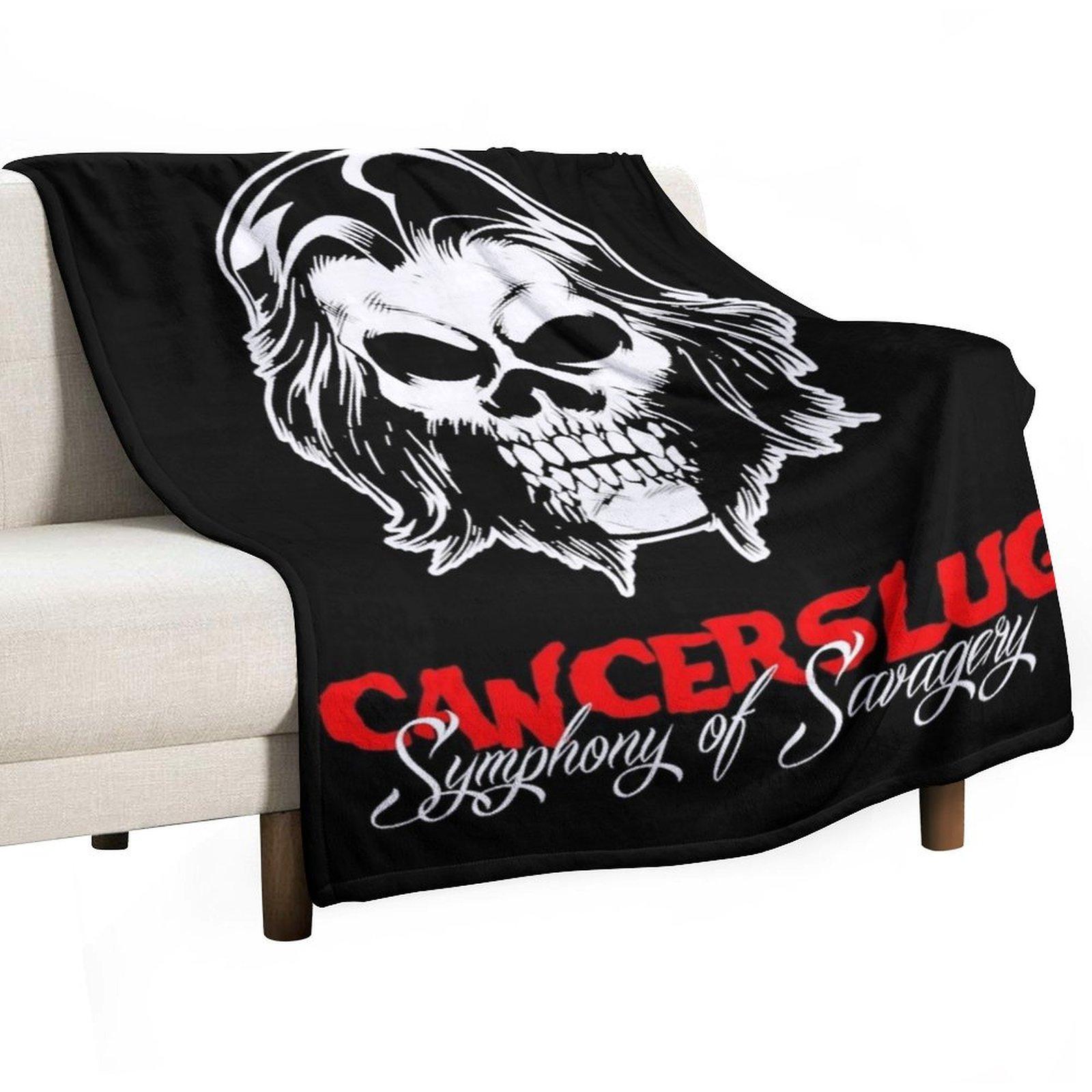 Подпольный Панк-Метал Америка - Cancerslug Essential . Мягкий плед для кровати, теплый для зимы, тонкий, декоративный плед для дивана 30x40in