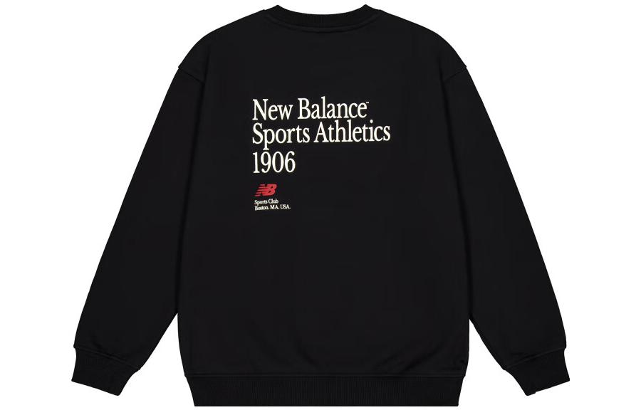 New Balance Sweatshirts Men's Black Crew Neck Moderate Other NCD42081-BK