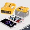 Li-ion Battery Parts Adapter For DEWALT 20V DCB200 For Makita 18V BL1830 Lithium Batteries Case Type C USB Power Bank Charger