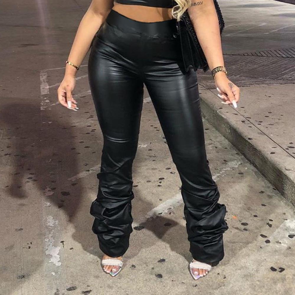 High Waist Stacked Pants 