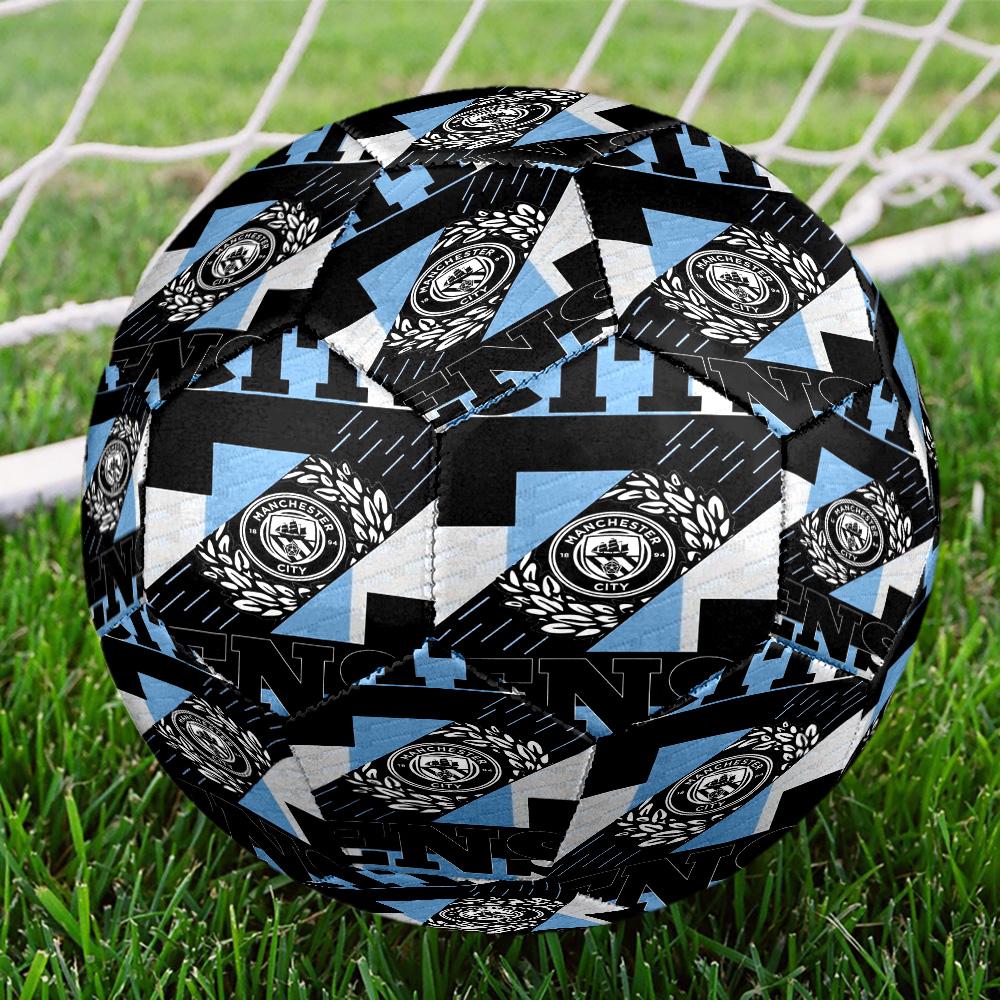 City Football Club Printed Size 5 Soccer Balls, High-Quality, Anti-Slip, Protective Football, A Unique Gift , Birthdays, Christmas Gifts