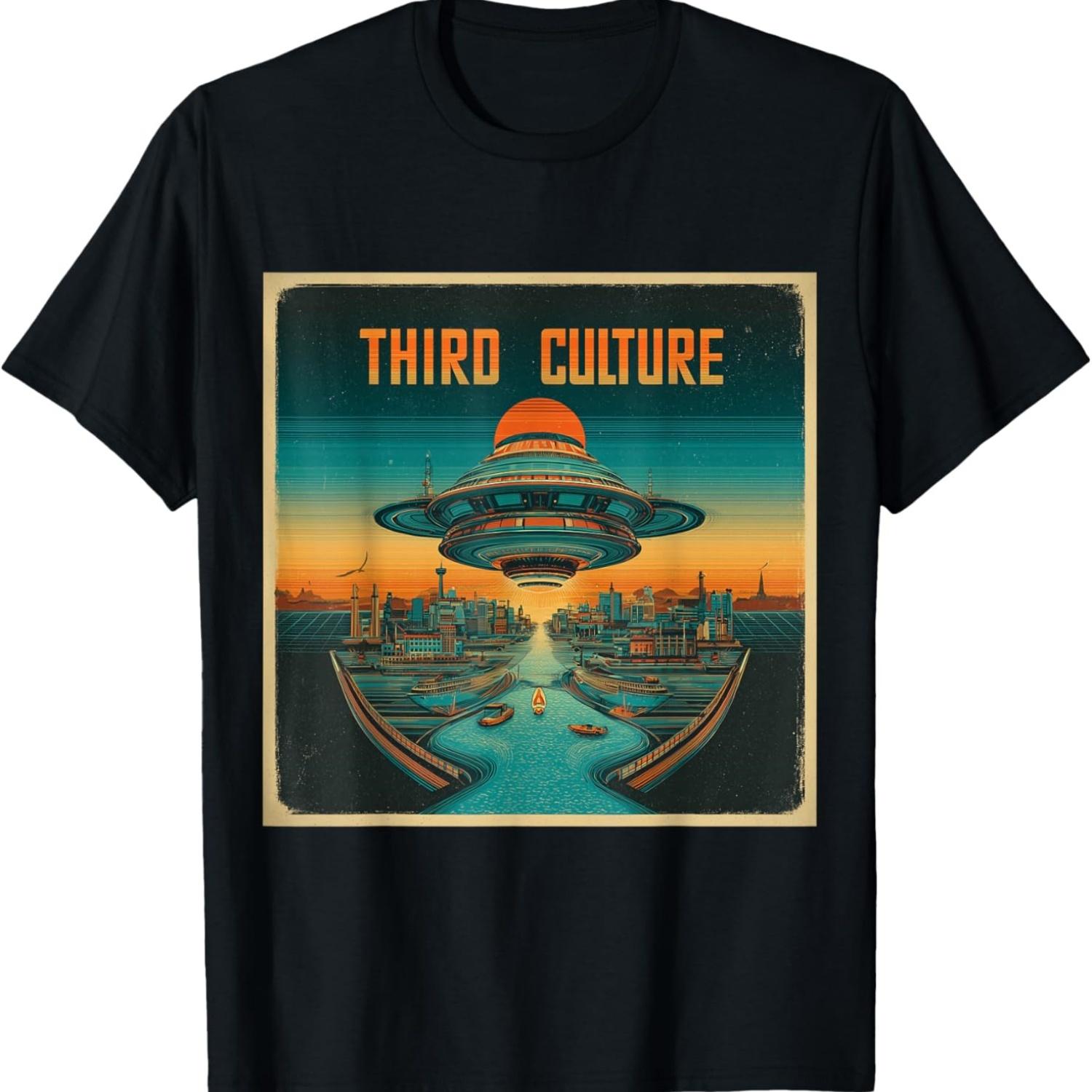 

RETRO CYBERPUNK UFO T-Shirt XXXXXL чорний