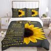 3pcs To My Mom Printed Duvet Cover Set (1 * Cover+2 * Pillowcase, Without Core), Home Bedroom, Guest Room, Dormitory Decoration Items