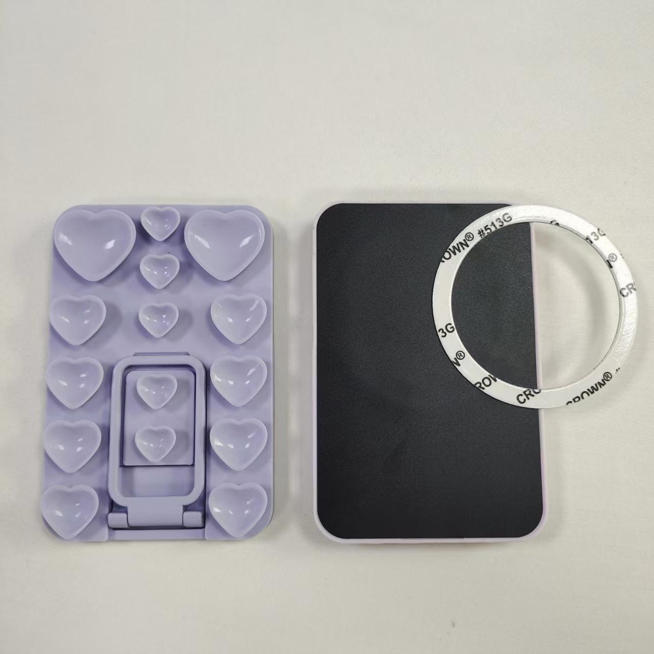 

Heart-Shaped Silicone Suction Phone Stand and Holder Stick-on