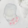 Guanti Zampe di Gatto in Pelliccia Sintetica Zampe Therian Paws Peluche Fursuit Zampe Halloween Cosplay Costume Zampe di Volpe Animale Manopola Donna Uomo