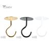 1 Set Convenient Anti Rust 3 Colors Wall Mount Hook Flower Basket Ceiling Wrought Iron Hook for Household