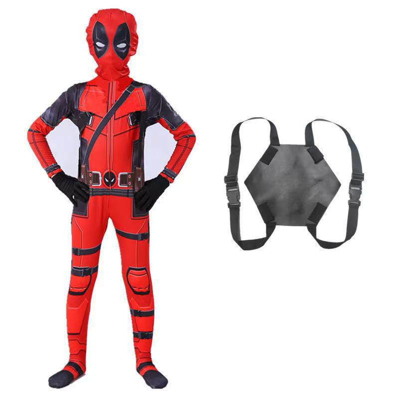 Costume Cosplay per Adulti e Bambini: Tuta di Halloween Spider-Man & Deadpool Size 150