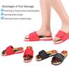 Massage Slippers Health Care Blood Activating Foot Relaxation Massager Shoes Red 39