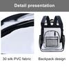 Nastavitelný ramenní popruh Vodotěsná velká PVC průsvitná školní taška pro velké zatížení