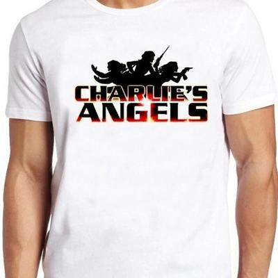 Charlies Angels Inspired Parody Cult Cool T Shirt UNISEX Vintage Washed Versatile Stylish Stretched Top For Everyday Wear Soft