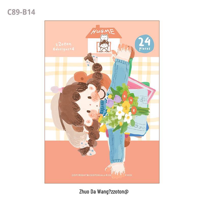 Table King Oil Pastel Sticky Notes for Planners - Irregular Cute Design