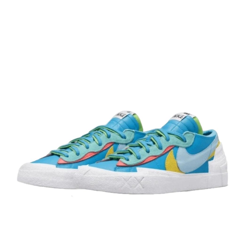 Nike Sacai Blazer Low Kaws Blue Yellow