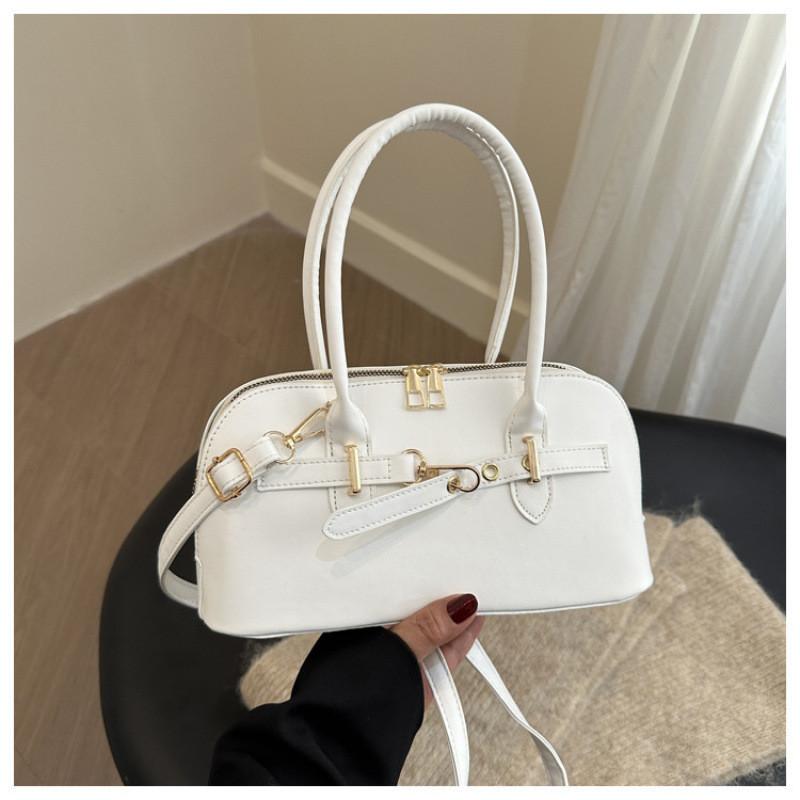 Autumn Vintage And Winter Solid Color Underarm Shoulder Bag For Use Daily