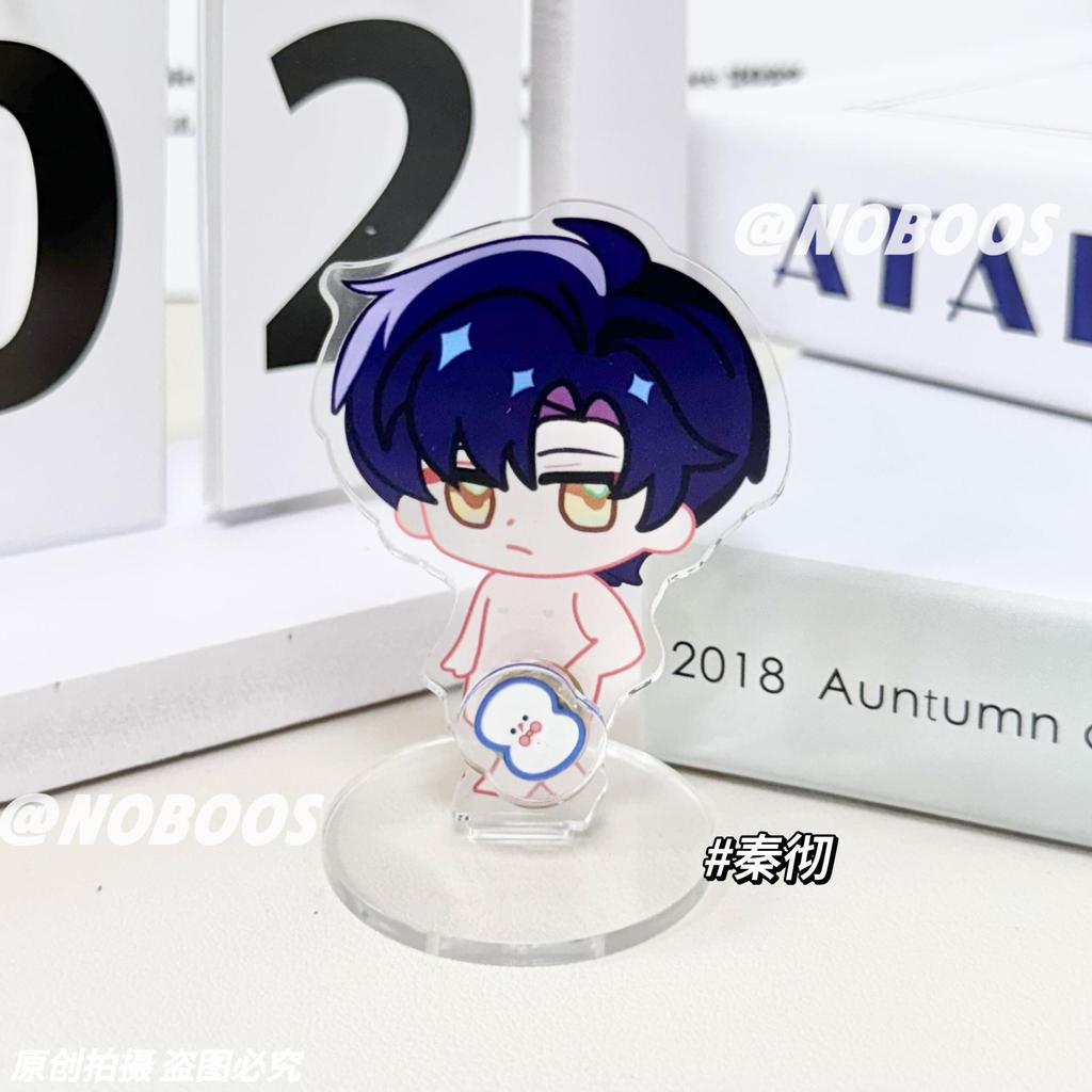 1/4Pcs Game Love and Deepspace Sylus Xavier Zayne Rafayel Cosplay Figure Stand Rotate Standing Plate Ornament Cartoon Gifts New