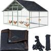 Lona para Gallinero Techo para Gallinero con 20 Cuerdas de Bola Malla de Red Pantalla Protector Solar Tela de Sombra para Invernadero