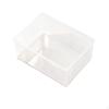 Mahjong Storage Box Clear Case with Transparent Lid Tile Holder for Game Nights, Travel