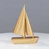 Elegant Sailboat Figurine, Decorative Nautical Art Sculpture for Home Office Decor