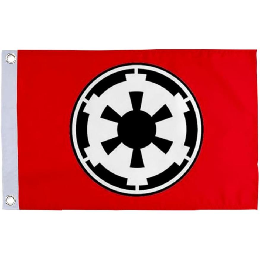 

Small Flag Double Sided Galactic Empire Flag- 12 X 18 Inch Boat Motorcycle Yacht Boat Bike Car Flag with 2 Brass Grommets (Black) красный